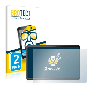 Parte frontale di una confezione del prodotto con il logo del marchio BROTECT. Accanto è raffigurato il dispositivo Lenovo Tab