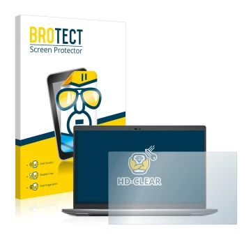 Parte frontale di una confezione del prodotto con il logo del marchio BROTECT. Accanto è raffigurato il dispositivo Dell Preci