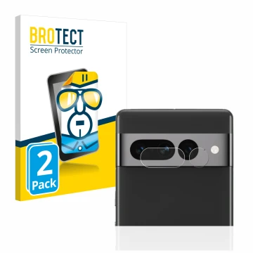 Parte frontale di una confezione del prodotto con il logo del marchio BROTECT. Accanto è raffigurato il dispositivo Google Pix