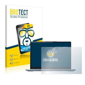 Parte frontale di una confezione del prodotto con il logo del marchio BROTECT. Accanto è raffigurato il dispositivo Lenovo Ide