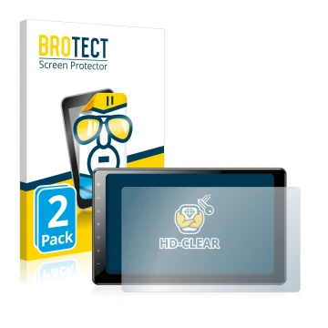 Parte frontale di una confezione del prodotto con il logo del marchio BROTECT. Accanto è raffigurato il dispositivo Pioneer AV