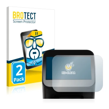 Parte frontale di una confezione del prodotto con il logo del marchio BROTECT. Accanto è raffigurato il dispositivo Shaper Ori