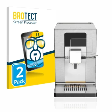 Parte frontale di una confezione del prodotto con il logo del marchio BROTECT. Accanto è raffigurato il dispositivo Krups Intu