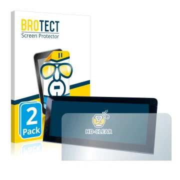 Parte frontale di una confezione del prodotto con il logo del marchio BROTECT. Accanto è raffigurato il dispositivo MG 4 con l