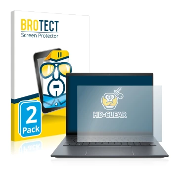 Parte frontale di una confezione del prodotto con il logo del marchio BROTECT. Accanto è raffigurato il dispositivo HP Elite D