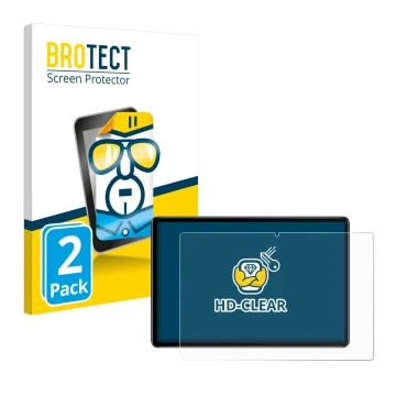 Parte frontale di una confezione del prodotto con il logo del marchio BROTECT. Accanto è raffigurato il dispositivo Blackview 