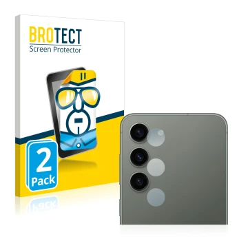 Parte frontale di una confezione del prodotto con il logo del marchio BROTECT. Accanto è raffigurato il dispositivo Samsung Ga