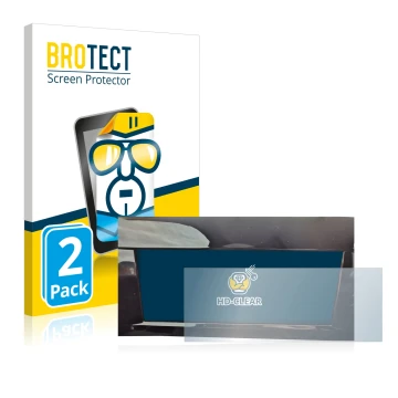 Parte frontale di una confezione del prodotto con il logo del marchio BROTECT. Accanto è raffigurato il dispositivo Opel Astra