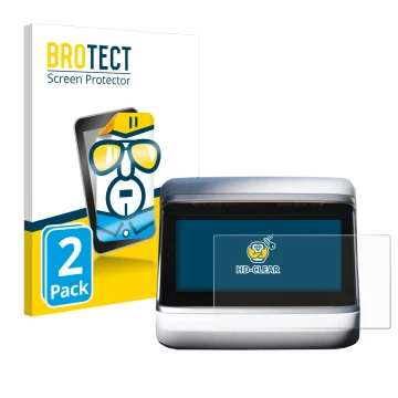 Parte frontale di una confezione del prodotto con il logo del marchio BROTECT. Accanto è raffigurato il dispositivo Tesla Mode