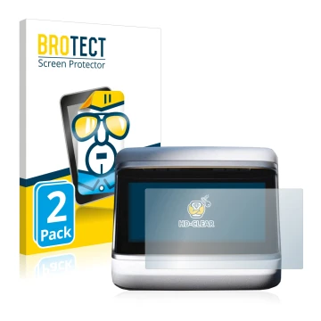 Parte frontale di una confezione del prodotto con il logo del marchio BROTECT. Accanto è raffigurato il dispositivo Tesla Mode