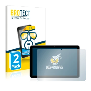 Parte frontale di una confezione del prodotto con il logo del marchio BROTECT. Accanto è raffigurato il dispositivo Peaq PET 1