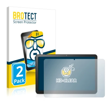 Parte frontale di una confezione del prodotto con il logo del marchio BROTECT. Accanto è raffigurato il dispositivo Doro Table