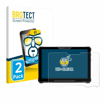 Parte frontale di una confezione del prodotto con il logo del marchio BROTECT. Accanto è raffigurato il dispositivo Dell Latit