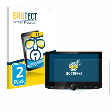 Parte frontale di una confezione del prodotto con il logo del marchio BROTECT. Accanto è raffigurato il dispositivo Kenwood DN