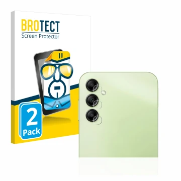 Parte frontale di una confezione del prodotto con il logo del marchio BROTECT. Accanto è raffigurato il dispositivo Samsung Ga