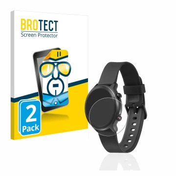 Parte frontale di una confezione del prodotto con il logo del marchio BROTECT. Accanto è raffigurato il dispositivo Doro Watch