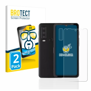 Parte frontale di una confezione del prodotto con il logo del marchio BROTECT. Accanto è raffigurato il dispositivo Caterpilla