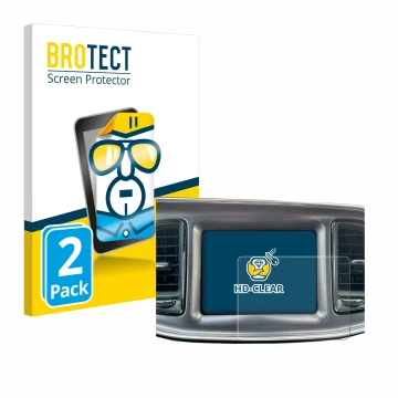 Parte frontale di una confezione del prodotto con il logo del marchio BROTECT. Accanto è raffigurato il dispositivo Dodge Chal