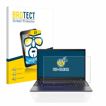 Parte frontale di una confezione del prodotto con il logo del marchio BROTECT. Accanto è raffigurato il dispositivo Lenovo Thi