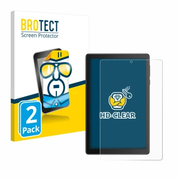 Parte frontale di una confezione del prodotto con il logo del marchio BROTECT. Accanto è raffigurato il dispositivo TCL Tab 8V