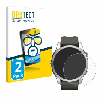 Parte frontale di una confezione del prodotto con il logo del marchio BROTECT. Accanto è raffigurato il dispositivo Garmin Fen