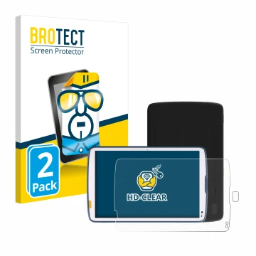 Parte frontale di una confezione del prodotto con il logo del marchio BROTECT. Accanto è raffigurato il dispositivo Zebra ET40