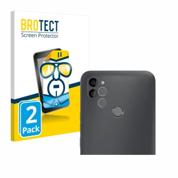 Parte frontale di una confezione del prodotto con il logo del marchio BROTECT. Accanto è raffigurato il dispositivo Gigaset GS