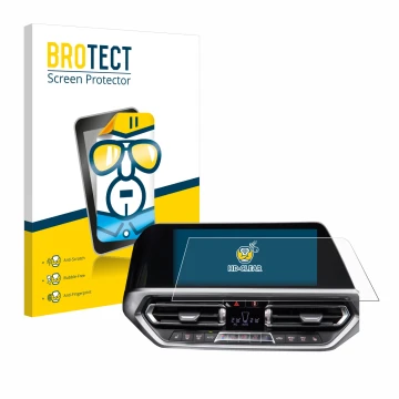 Parte frontale di una confezione del prodotto con il logo del marchio BROTECT. Accanto è raffigurato il dispositivo BMW 3 G20 