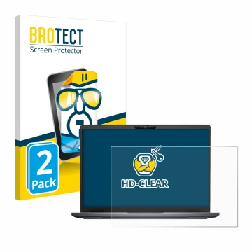 Parte frontale di una confezione del prodotto con il logo del marchio BROTECT. Accanto è raffigurato il dispositivo Dell Latit