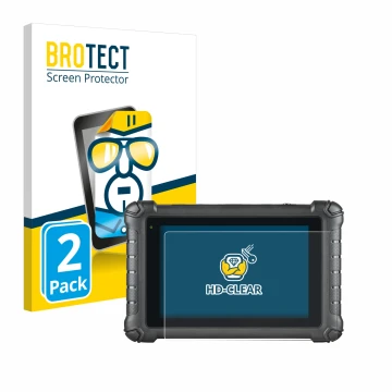 Parte frontale di una confezione del prodotto con il logo del marchio BROTECT. Accanto è raffigurato il dispositivo Autel Maxi
