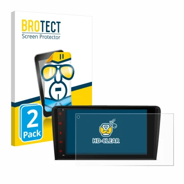 Parte frontale di una confezione del prodotto con il logo del marchio BROTECT. Accanto è raffigurato il dispositivo Xtrons PSA