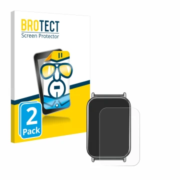 Parte frontale di una confezione del prodotto con il logo del marchio BROTECT. Accanto è raffigurato il dispositivo Xiaomi Mi 