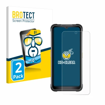 Parte frontale di una confezione del prodotto con il logo del marchio BROTECT. Accanto è raffigurato il dispositivo AGM G2 Gua