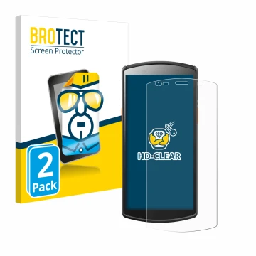 Parte frontale di una confezione del prodotto con il logo del marchio BROTECT. Accanto è raffigurato il dispositivo Urovo DT50