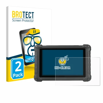 Parte frontale di una confezione del prodotto con il logo del marchio BROTECT. Accanto è raffigurato il dispositivo Autel MX90