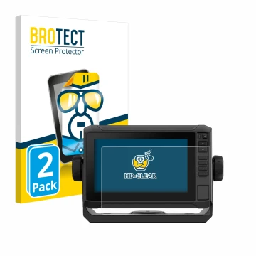 Parte frontale di una confezione del prodotto con il logo del marchio BROTECT. Accanto è raffigurato il dispositivo Garmin ECH
