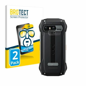 Parte frontale di una confezione del prodotto con il logo del marchio BROTECT. Accanto è raffigurato il dispositivo Blackview 
