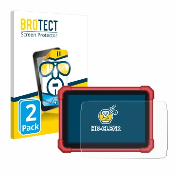 Parte frontale di una confezione del prodotto con il logo del marchio BROTECT. Accanto è raffigurato il dispositivo Launch X-4