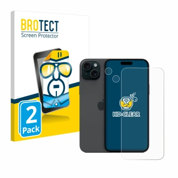 Parte frontale di una confezione del prodotto con il logo del marchio BROTECT. Accanto è raffigurato il dispositivo Apple iPho