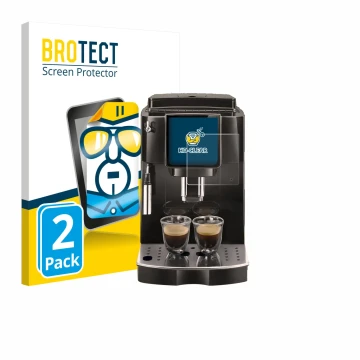 Parte frontale di una confezione del prodotto con il logo del marchio BROTECT. Accanto è raffigurato il dispositivo DeLonghi M