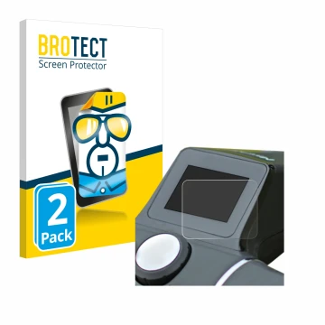 Parte frontale di una confezione del prodotto con il logo del marchio BROTECT. Accanto è raffigurato il dispositivo Motocaddy 