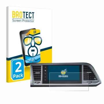 Parte frontale di una confezione del prodotto con il logo del marchio BROTECT. Accanto è raffigurato il dispositivo Seat Ateca