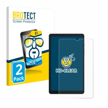 Parte frontale di una confezione del prodotto con il logo del marchio BROTECT. Accanto è raffigurato il dispositivo Blackview 