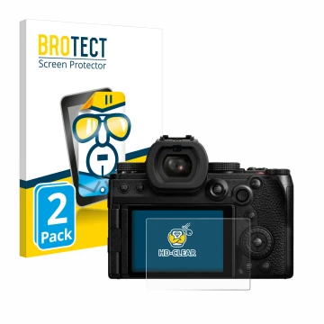 Parte frontale di una confezione del prodotto con il logo del marchio BROTECT. Accanto è raffigurato il dispositivo Panasonic 