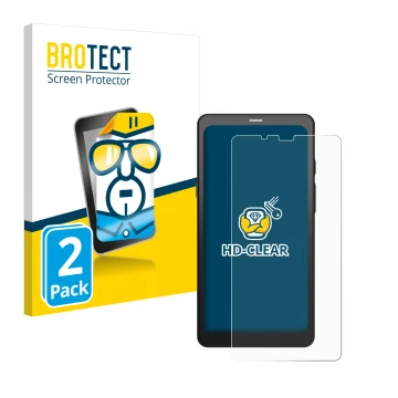 Parte frontale di una confezione del prodotto con il logo del marchio BROTECT. Accanto è raffigurato il dispositivo Boox Palma