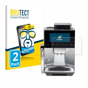 Parte frontale di una confezione del prodotto con il logo del marchio BROTECT. Accanto è raffigurato il dispositivo Siemens EQ