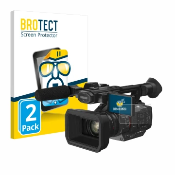 Parte frontale di una confezione del prodotto con il logo del marchio BROTECT. Accanto è raffigurato il dispositivo Panasonic 