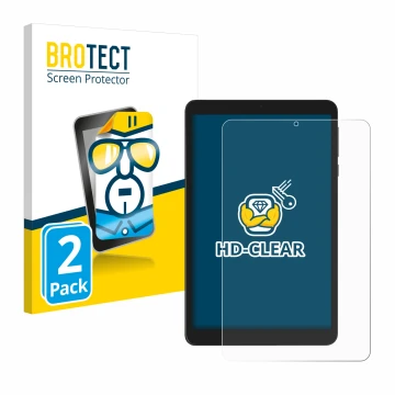 Parte frontale di una confezione del prodotto con il logo del marchio BROTECT. Accanto è raffigurato il dispositivo Doogee T20