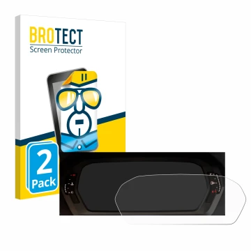 Parte frontale di una confezione del prodotto con il logo del marchio BROTECT. Accanto è raffigurato il dispositivo Audi A3 20