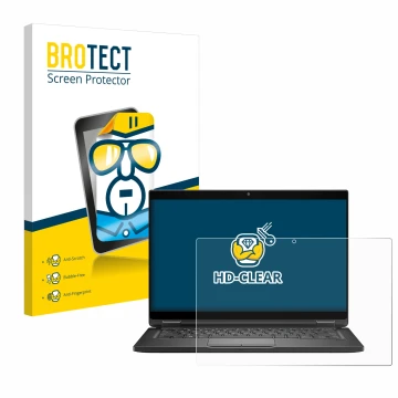 Parte frontale di una confezione del prodotto con il logo del marchio BROTECT. Accanto è raffigurato il dispositivo Dell Latit